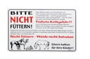 Fritz Göbel Verbotsschild „Pferdeweide“, 300 x 200 mm