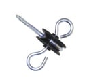 Torgriffisolator mit 2 Einhängeösen 10er Btl.