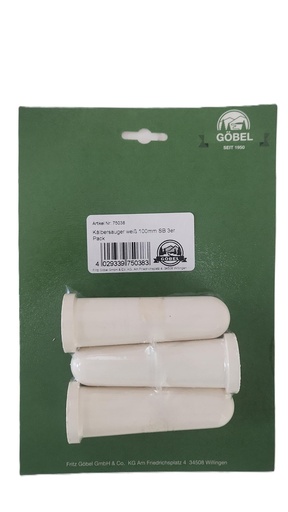 "Fritz Göbel Kälbersauger weiß 100 mm 3er-Pack image"