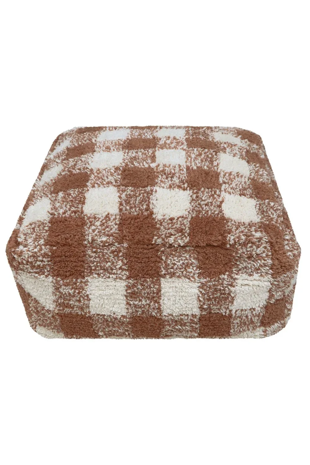 "Lorena Canals Pouf, Sitzpouf - Vichy, Farbe: Toffee image"