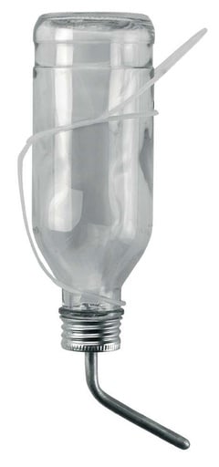 "Fritz Göbel Glas-Trinkflasche 500 ml mit Aluröhrchen image"