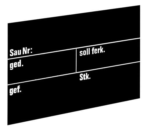 "Fritz Göbel Stalltafeln 30 x 20 cm für Sauen image"