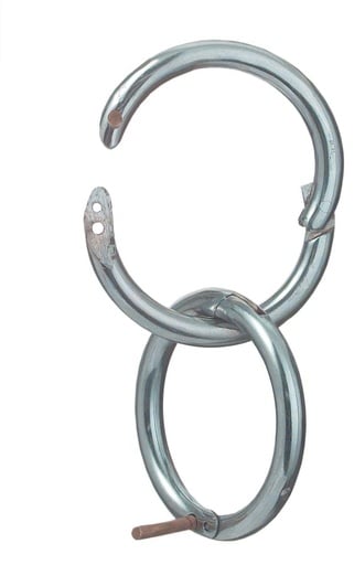 "Fritz Göbel Bullennasenring, vernickelt, 6,5 cm image"