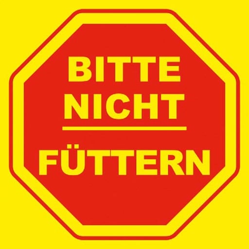 "Fritz Göbel Verbotsschild „Bitte nicht füttern“ 200 x 200 mm image"