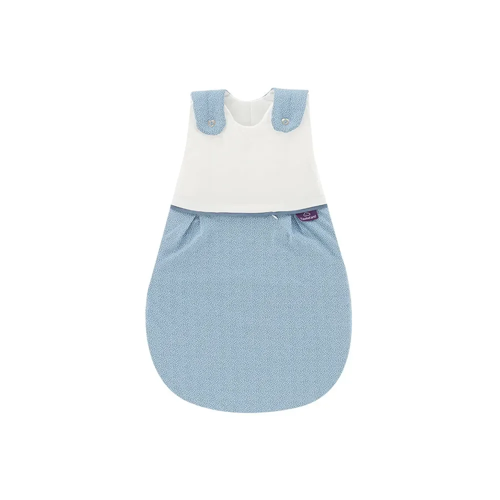 Träumeland Liebmich Baby Schlafsack, Schlummersack, Innenschlafsack 3tlg. Set - Punkte Blau, Grösse: 80/86
