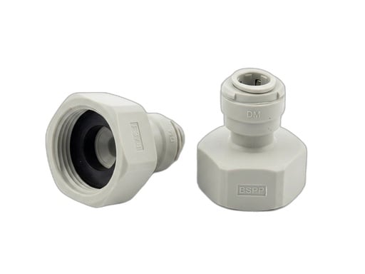 "Hose connector, Hose adapter 3/4" for 3/8" - Screw-on connector for beer & air lines image"