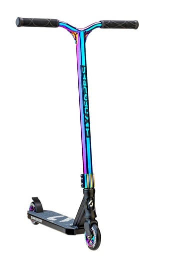 "SIX DEGREES Stuntscooter mit verstärktem Wing-Lenker, HIC Compression-System, 100 mm, ABEC 9, 360° Lenkung, neochrome image"