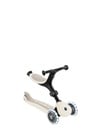 GLOBBER GO-UP ACTIVE LIGHTS ECO – 3 in 1 Dreirad, Laufrad und Scooter, 120/80 mm, 3-rädrig, höhenverstellbar, kokos weiß