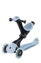 GLOBBER GO-UP DELUXE LIGHTS ECO 360 – 3 in 1 Aufsitzrad, Laufrad, Scooter, 120/80 mm, 3-rädrig, verstellbar, blaubeere