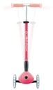 GLOBBER ELITE GLOW LIGHTS – Roller Kinder, 120/80 mm, 3-rädrig, verstellbar, LED-Leuchtrollen, Glow-Effekt, pastellrosa