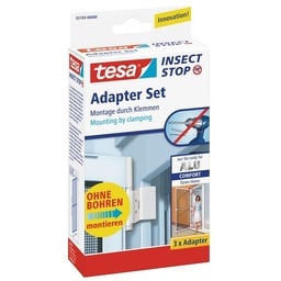 Adapter-Set für Alu Comfort Insektenschutztür, weiß