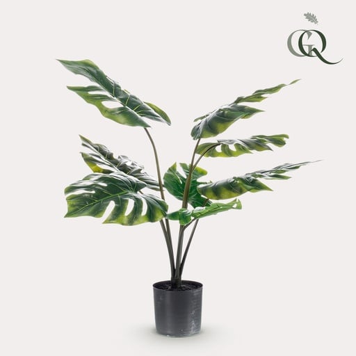 "Kunstpflanze - Monstera Deliciosa - Löcherpflanze - 65 cm image"