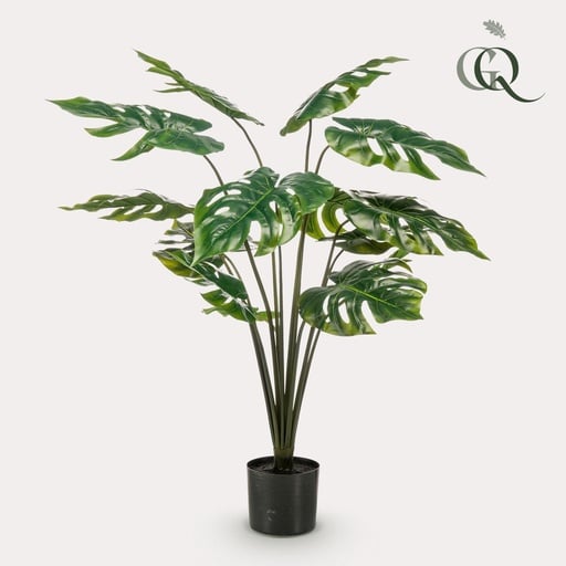 "Kunstpflanze - Monstera Deliciosa - Löcherpflanze - 95 cm image"
