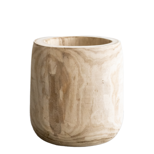 "Blumentopf - Holz Hellbraun - Pia Blumentopf - L - H31 W29 image"