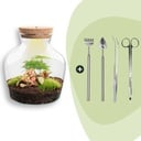 Flaschengarten - Little Joe - ↕ 21,5 cm - Rake + Shovel + Tweezer + Scissors