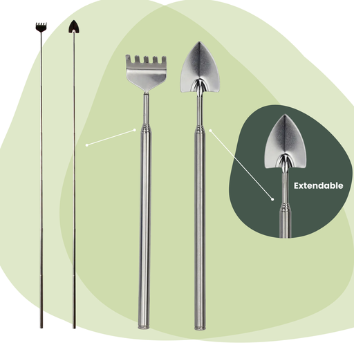 "Rechen + Schaufel - Pflanzen-Terrarium-Werkzeugset - Toolkit für Terrarien image"