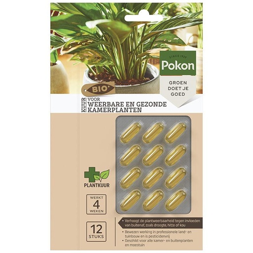 "Bio Cure für widerstandsfähige und gesunde Zimmerpflanzen Kapseln - 12 Stück image"