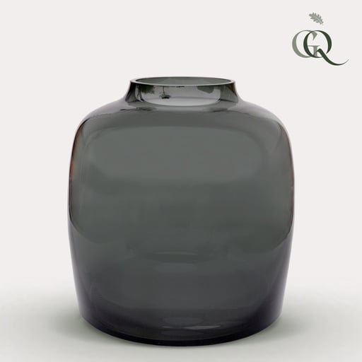 "Vase Glas - M - H25 W25 - Bartica - Grau image"
