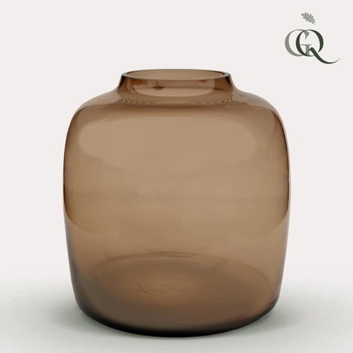 "Vase Glas - M - H25 W25 - Bartica - Taupe image"
