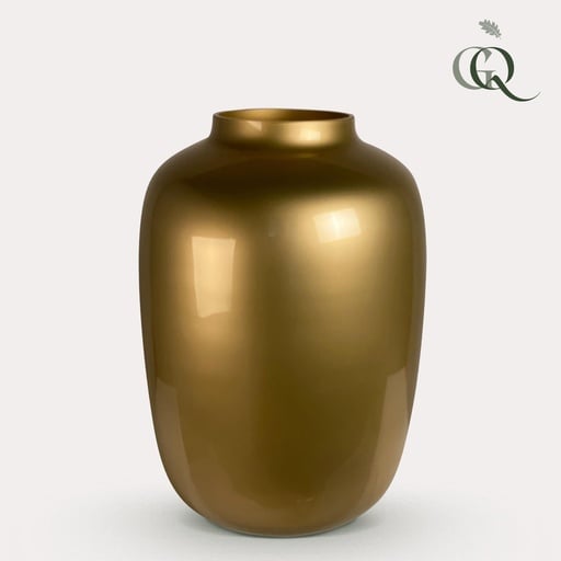 "Vase Glas - Gold - Artic - M - H35 W25 image"