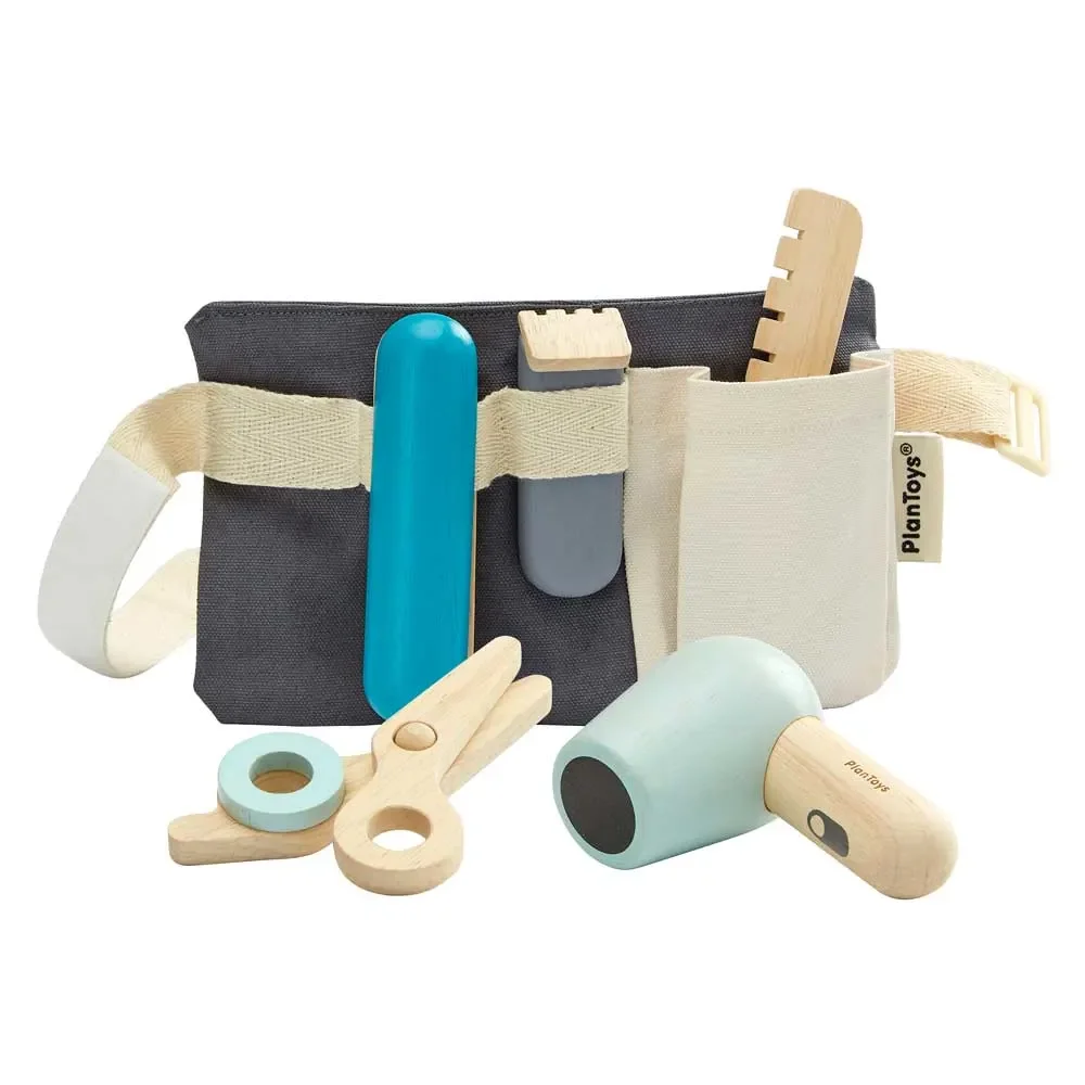 "Plan Toys Spielzeug Friseur-Set Holz image"