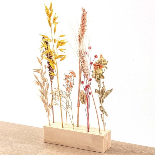 "Holz Trockenblumenständer - M - Blumen und Kräuter + Trockenblumenarrangement image"
