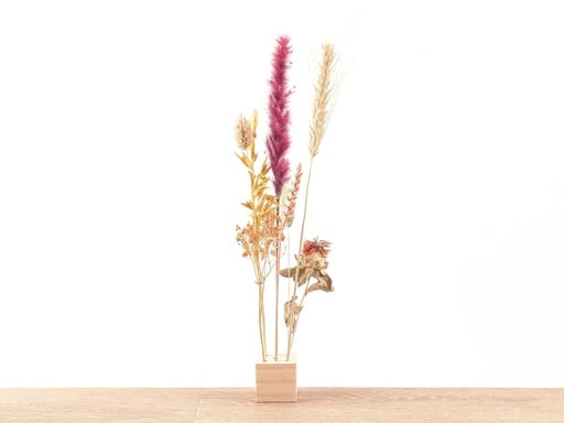 "Holz Trockenblumenständer - S - Blumen und Kräuter + Trockenblumenarrangement image"