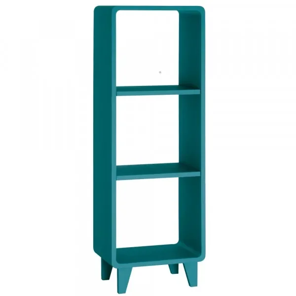 "Laurette schmales Bücherregal Millefeuille, Farbe: bleu canard image"