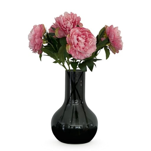 "Kunstblumen Solo - Hellrosa - Pfingstrosen - x 5 - 65cm image"