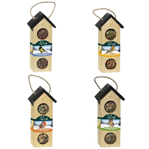 "Vogelbuffet | Vogelfutter Vogel Chalet Mix 4er Set | 4x 200gr image"