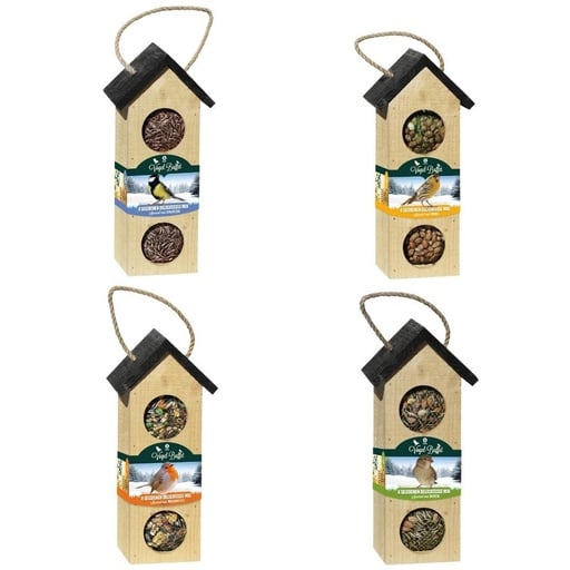 "Vogelbuffet | Vogelfutter Vogel Chalet Mix 4er Set | 4x 200gr image"