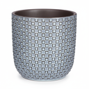 Mini pot relief blauw D7