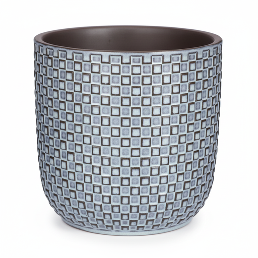 "Mini pot relief blauw D7 image"