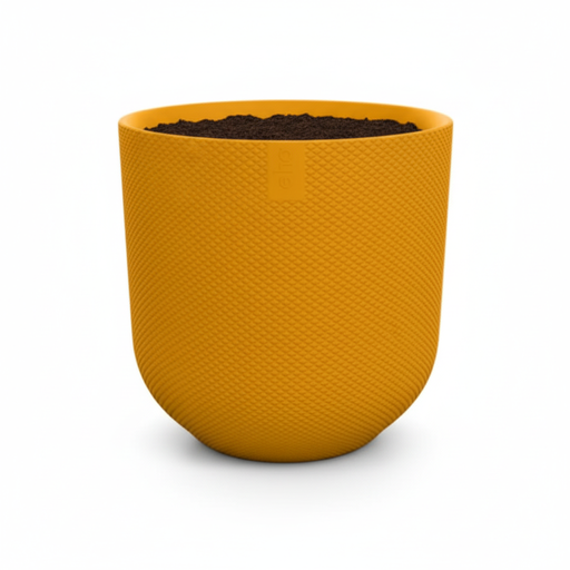 "Pot Elho Jazz Round Amber Yellow - D23cm - H21cm - D23 image"