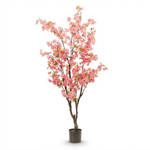 "Kunstplant - Prunus - Kersenbloesem - Roze - 175cm  image"