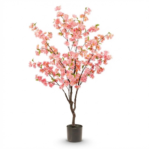 "Kunstplant - Prunus - Kersenbloesem - Roze - 135cm  image"