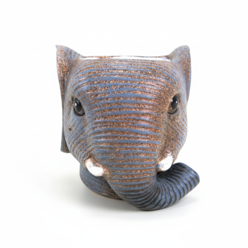"Planter Olifant D11/12x10cm - Grau - D11/12x10cm image"