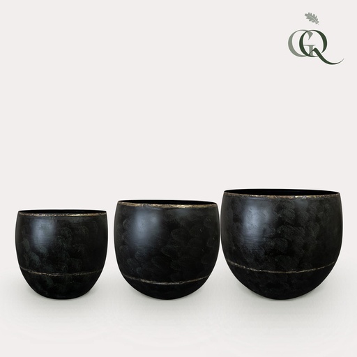 "Pot - Zwart -Belia vintage black - set van 3 image"