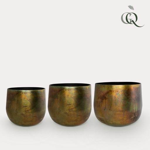 "Pot - Koper -Elisa vintage green - set van 3 image"