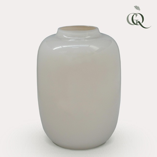 "Vaas glas - M - H35 W25 -Artic Ivory image"