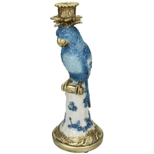 "Kerzenhalter mit Blauem Vogel - Höhe ca. 36 cm image"