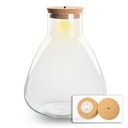 Terrarium fles met verlichting - Sam - Ø 24,5 cm ↑ 30 cm