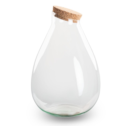 "Bottle Garden Glass with Cork - Closed terrarium - Drop XL - ↑ 37 cm image"