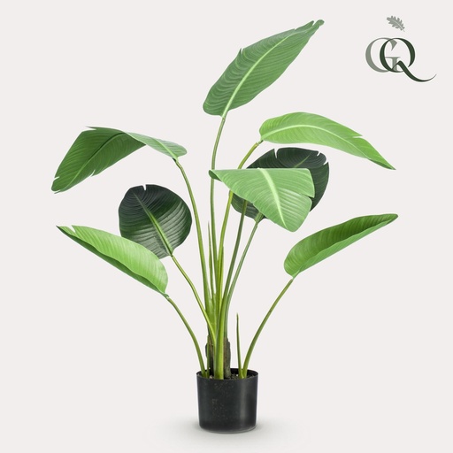 "Kunstpflanze - Strelitzia nicolai - Paradiesvogelblume - 120cm image"