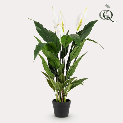 "kunstplant - Spathiphyllum - Lepelplant - 90cm image"