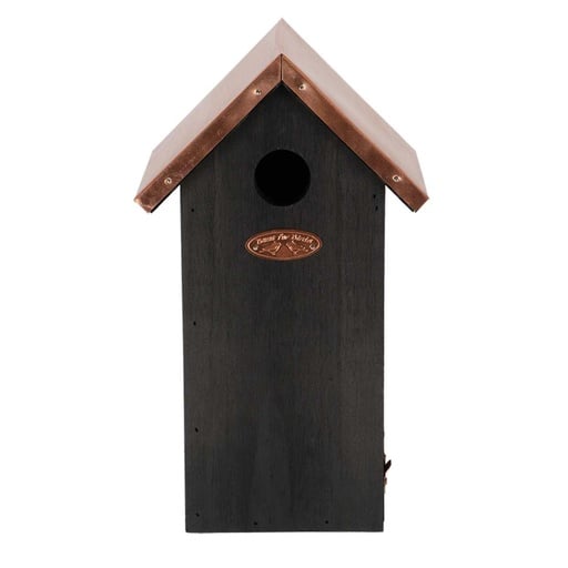 "Vogelhaus Kohlmeise - Nistkasten - Schwarz Kupfer image"