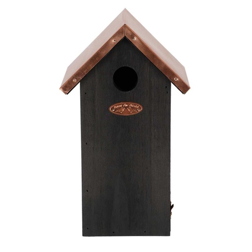 "Vogelhaus Kohlmeise - Nistkasten - Schwarz Kupfer image"