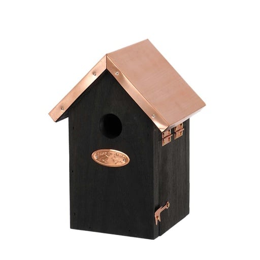 "Vogelhaus Zaunkönig - Nistkasten Schwarz Kupfer image"