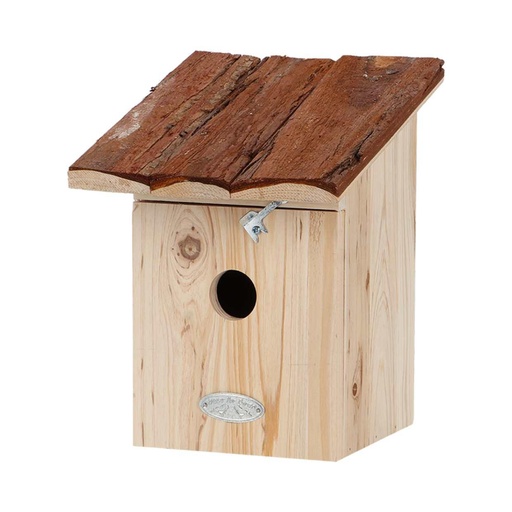 "Vogelhaus Kohlmeise - Nistkasten - Baumrindendach image"
