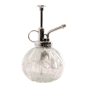 Pflanzensprüher klar/silber - Glas - L 8,8 x D 8,8 x H 15,4 0,25 Liter